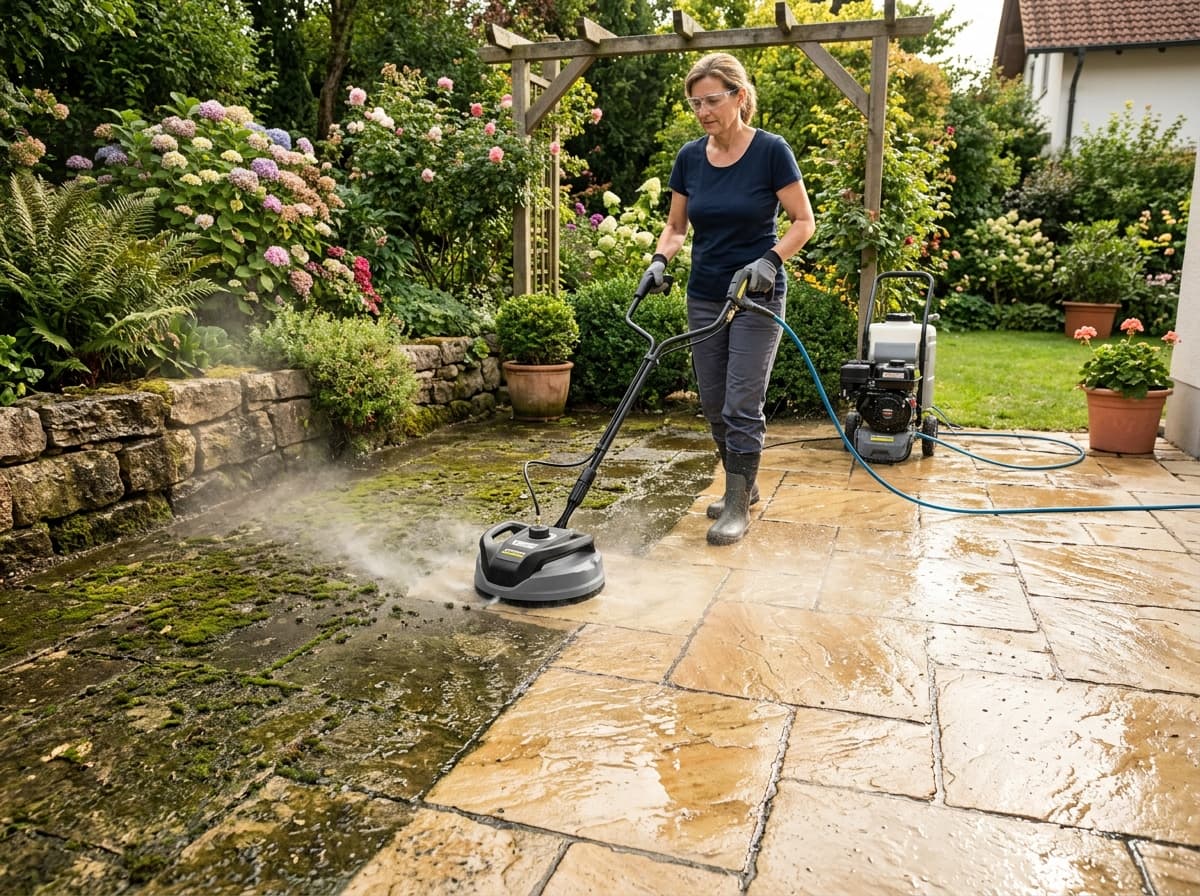 Illustratie van de dienst Terras en Bestrating Reinigen