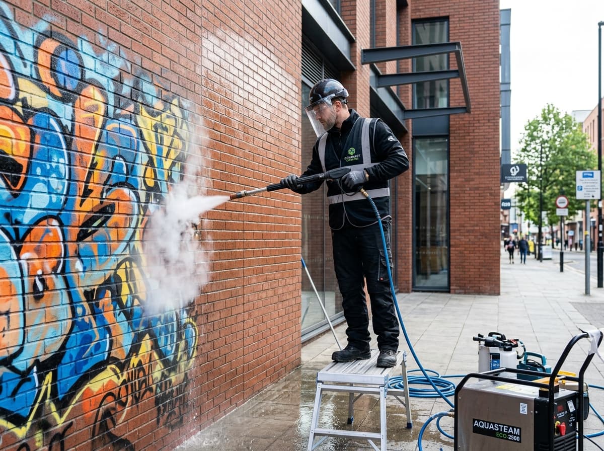 Illustratie van de dienst Graffiti en Kauwgom Verwijderen